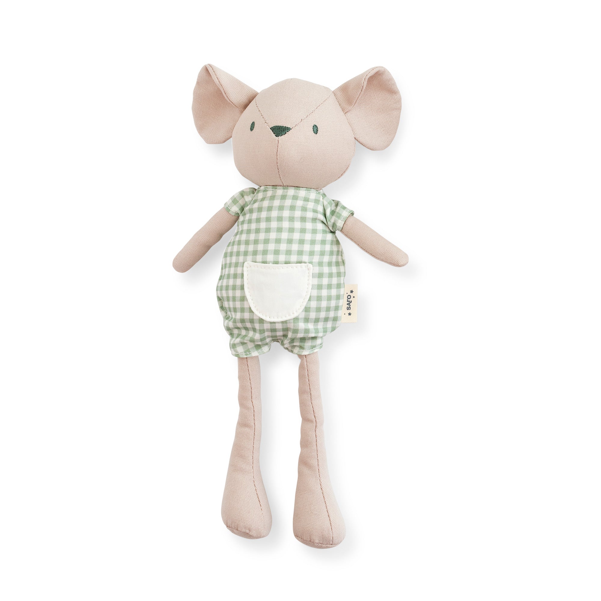 Spring Cottage Mousie Ragdoll - Green Vichy Kalencom Spring Cottage Mousie Ragdoll - Green Vichy Kalencom
